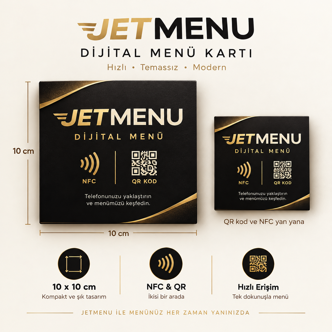 JetMenu Dijital Menü Kartı Tasarımı